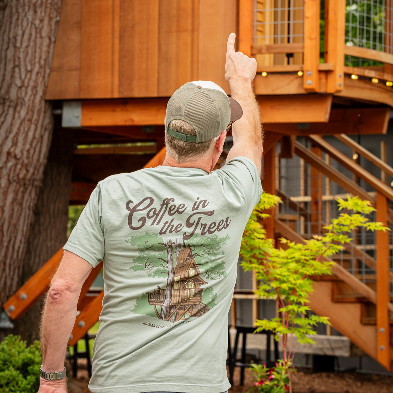 Pete's Treefort Coffee Club T-Shirt - Green