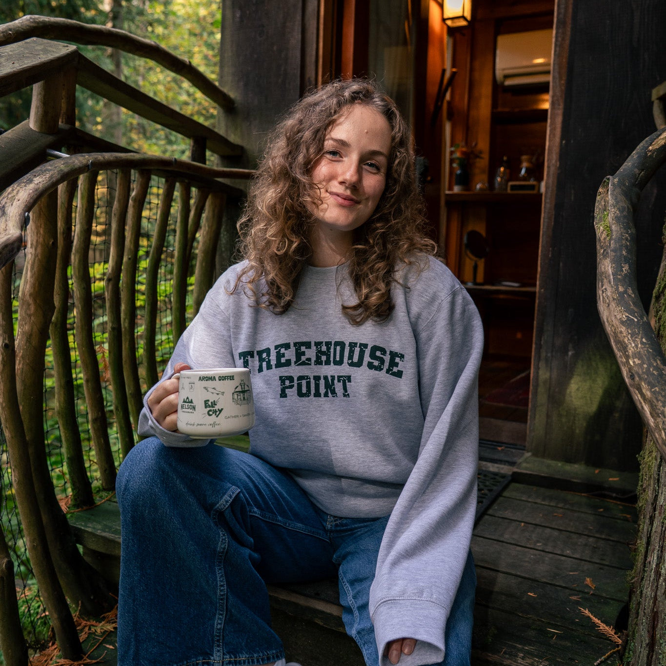 Treehouse Point University Crew Sweatshirt
