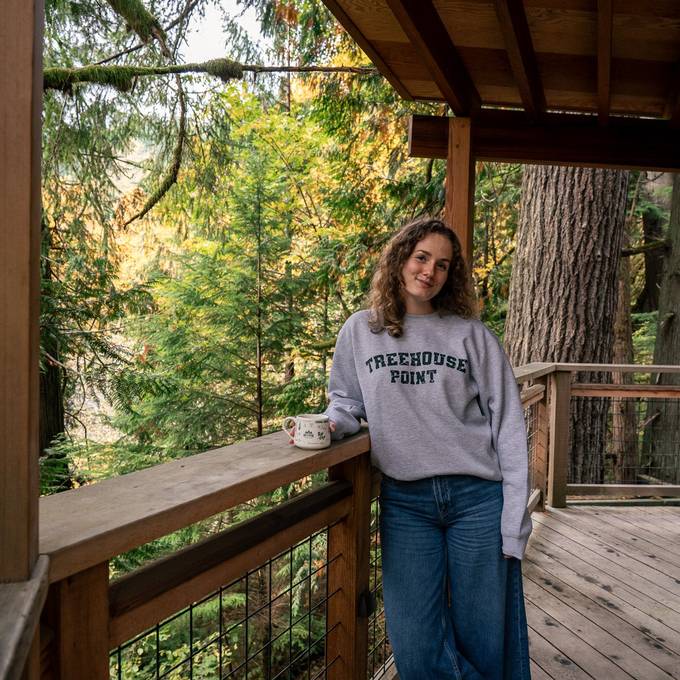 Treehouse Point University Crew Sweatshirt
