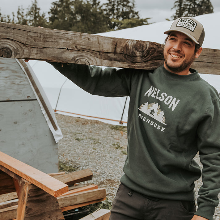 Classic Crew Neck Sweatshirt - Green
