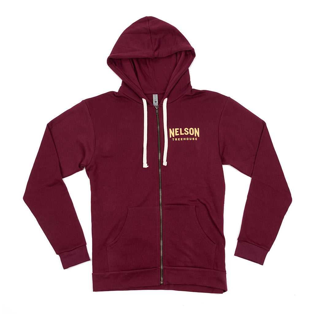 Woodgrain Sweatshirt - Maroon
