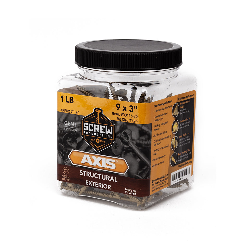 #9x3" - Structural Wood Screws