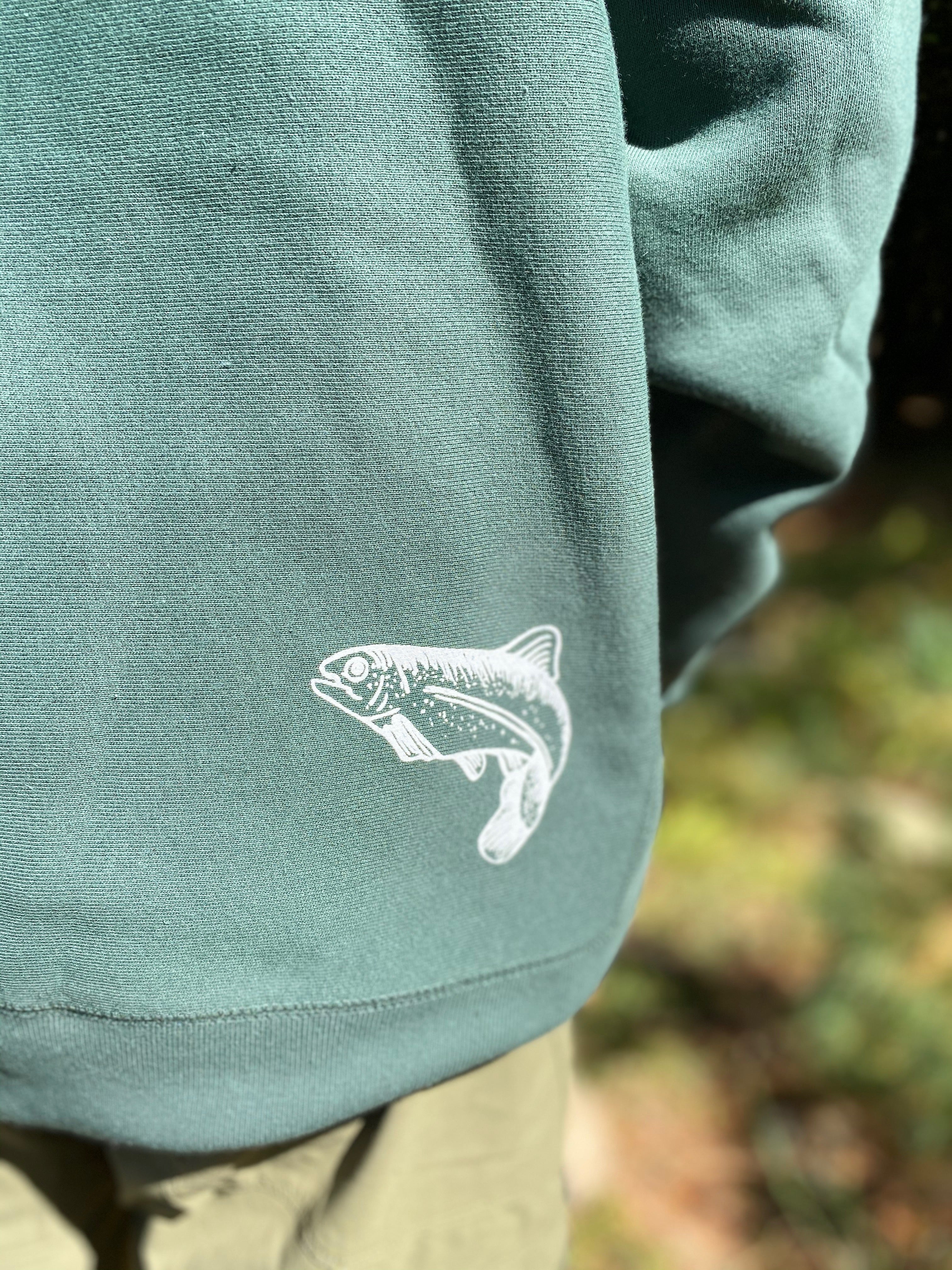 Three Pines Heavy Hoodie: The Trout