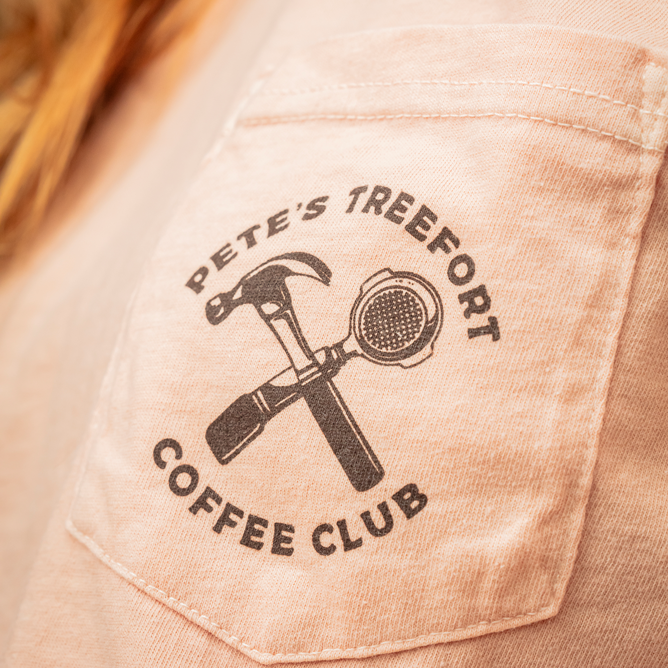 Pete's Treefort Coffee Club T-Shirt - Peachy