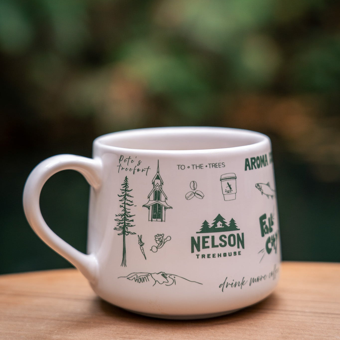 Nelson Treehouse x Aroma Coffee Co. Mug