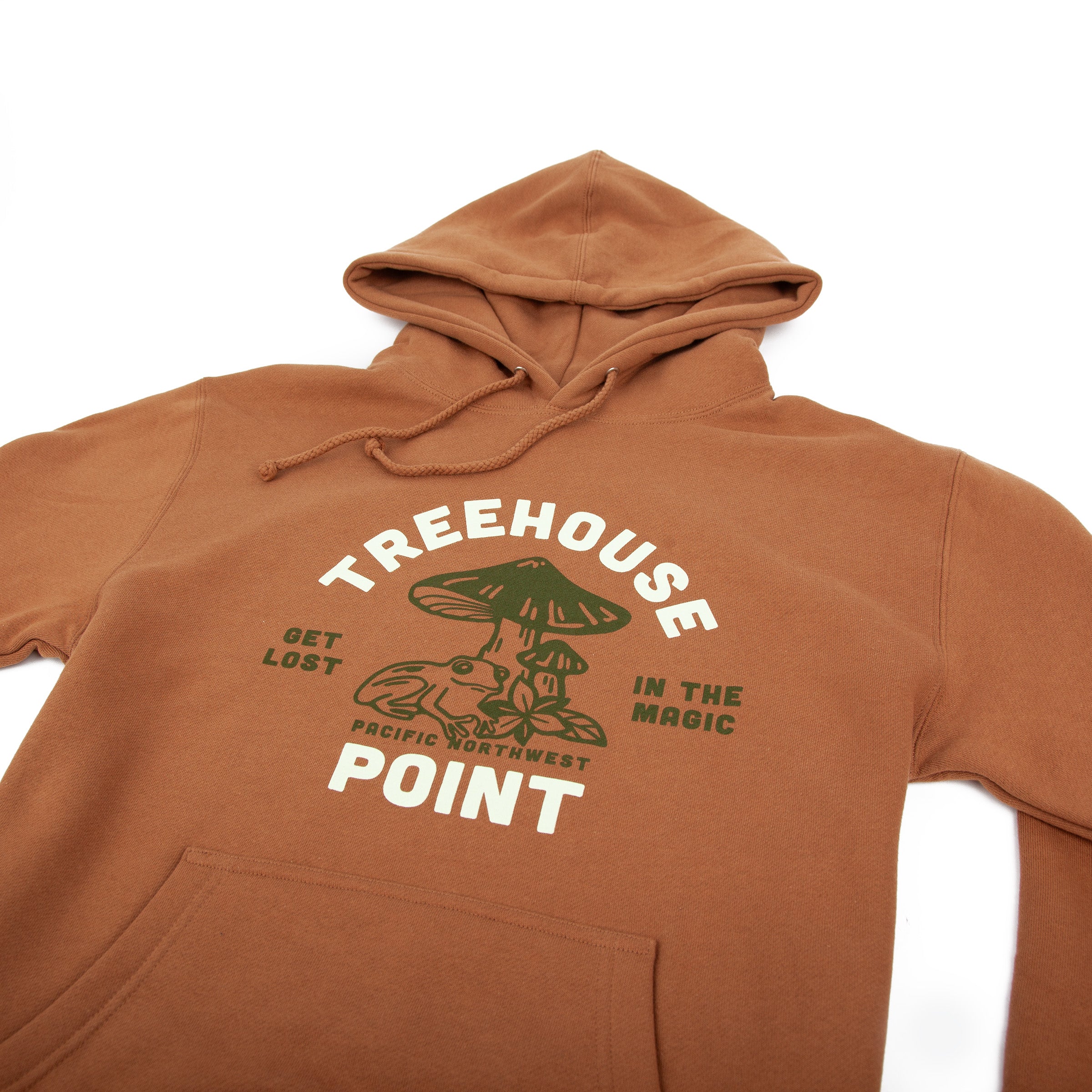 Treehouse Point Get Lost Hoodie - Brown
