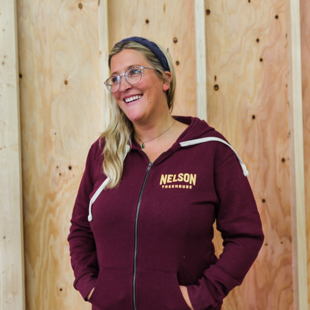 Woodgrain Sweatshirt - Maroon