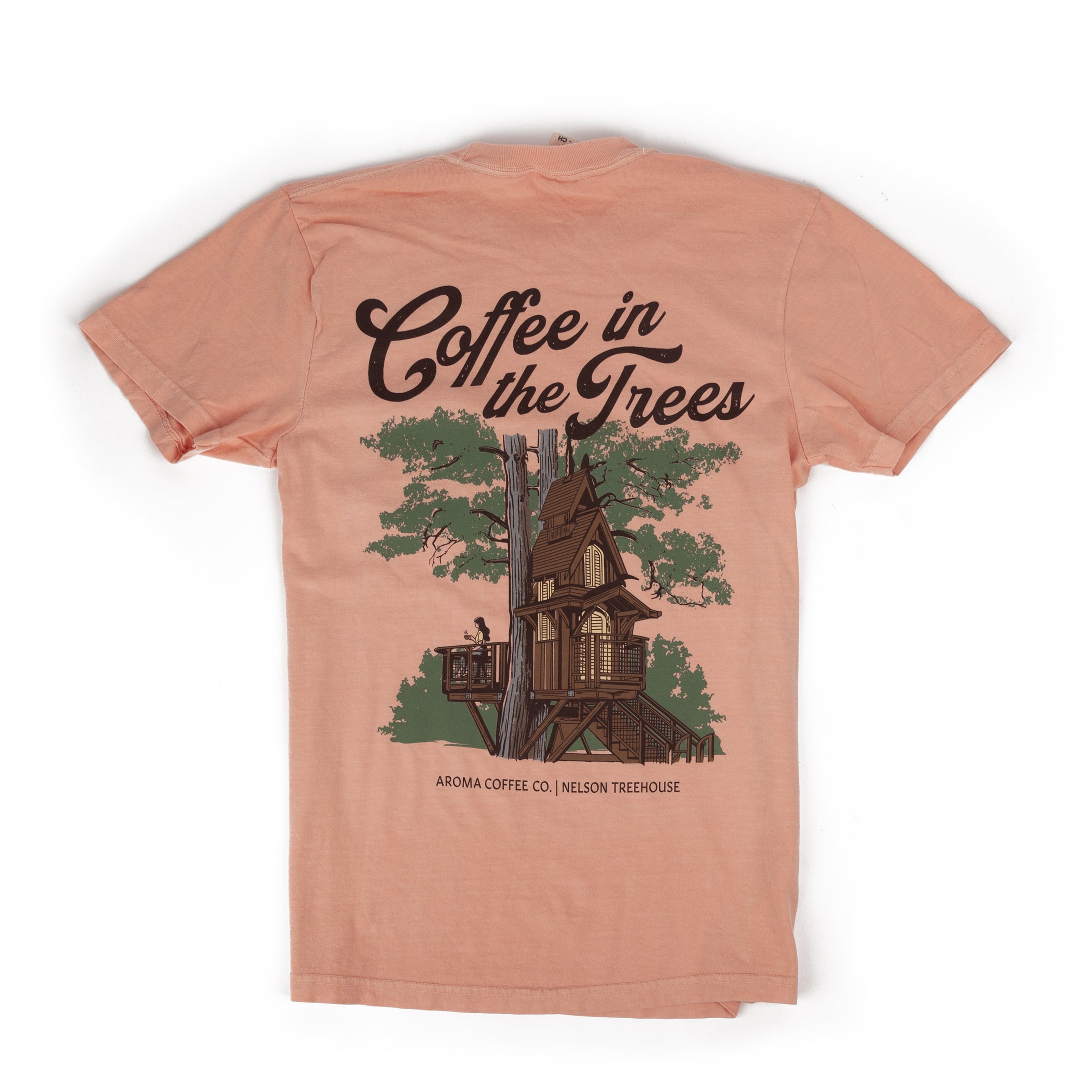 Pete's Treefort Coffee Club T-Shirt - Peachy