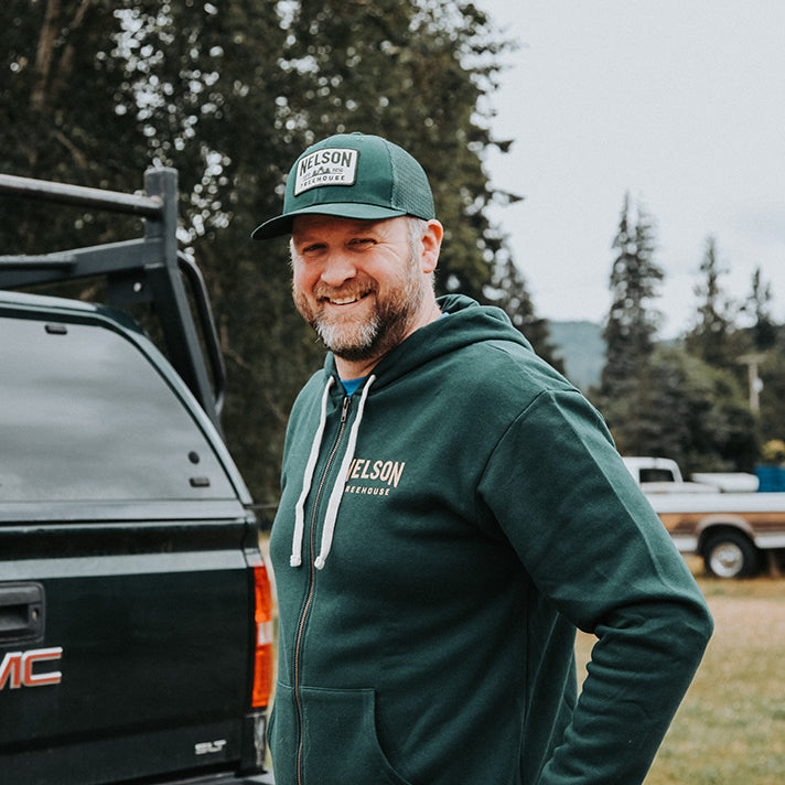 Woodgrain Sweatshirt - Forest Green