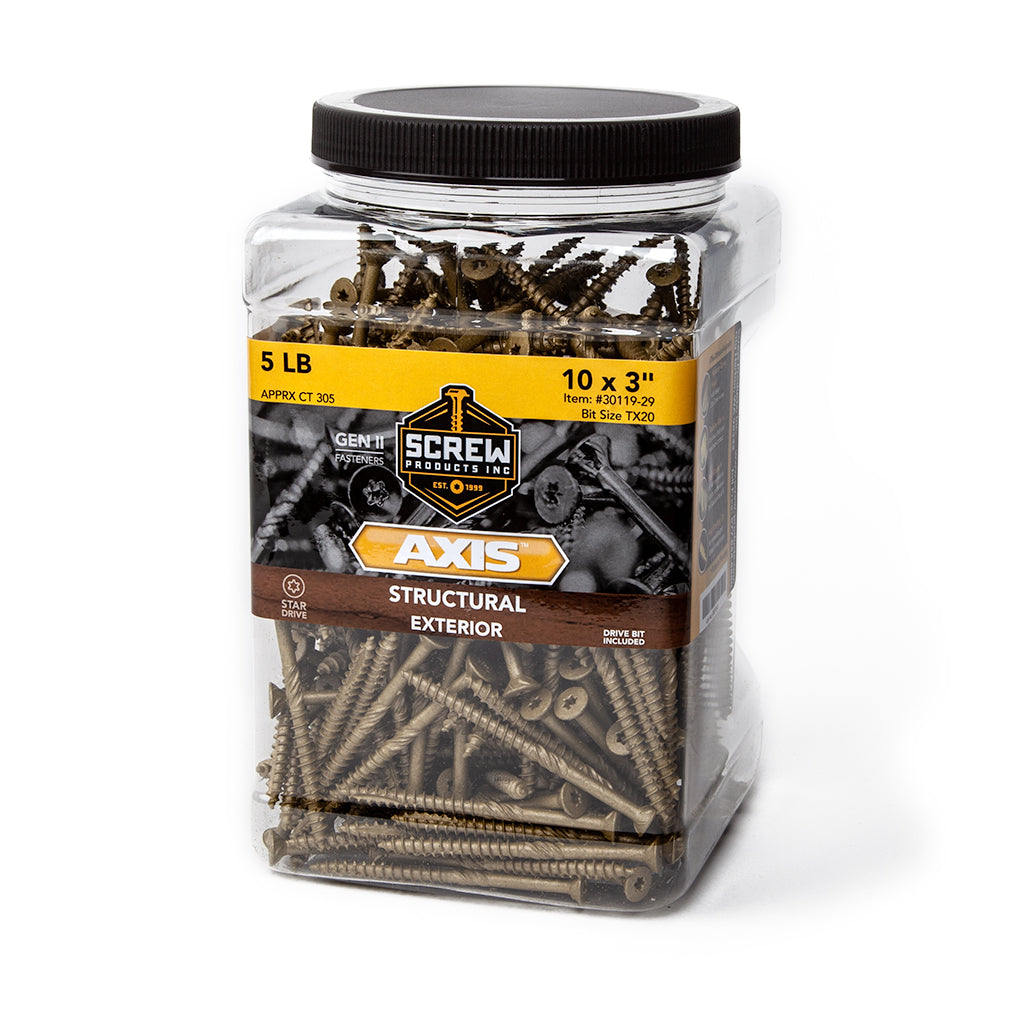 #10x3" - Structural Wood Screws