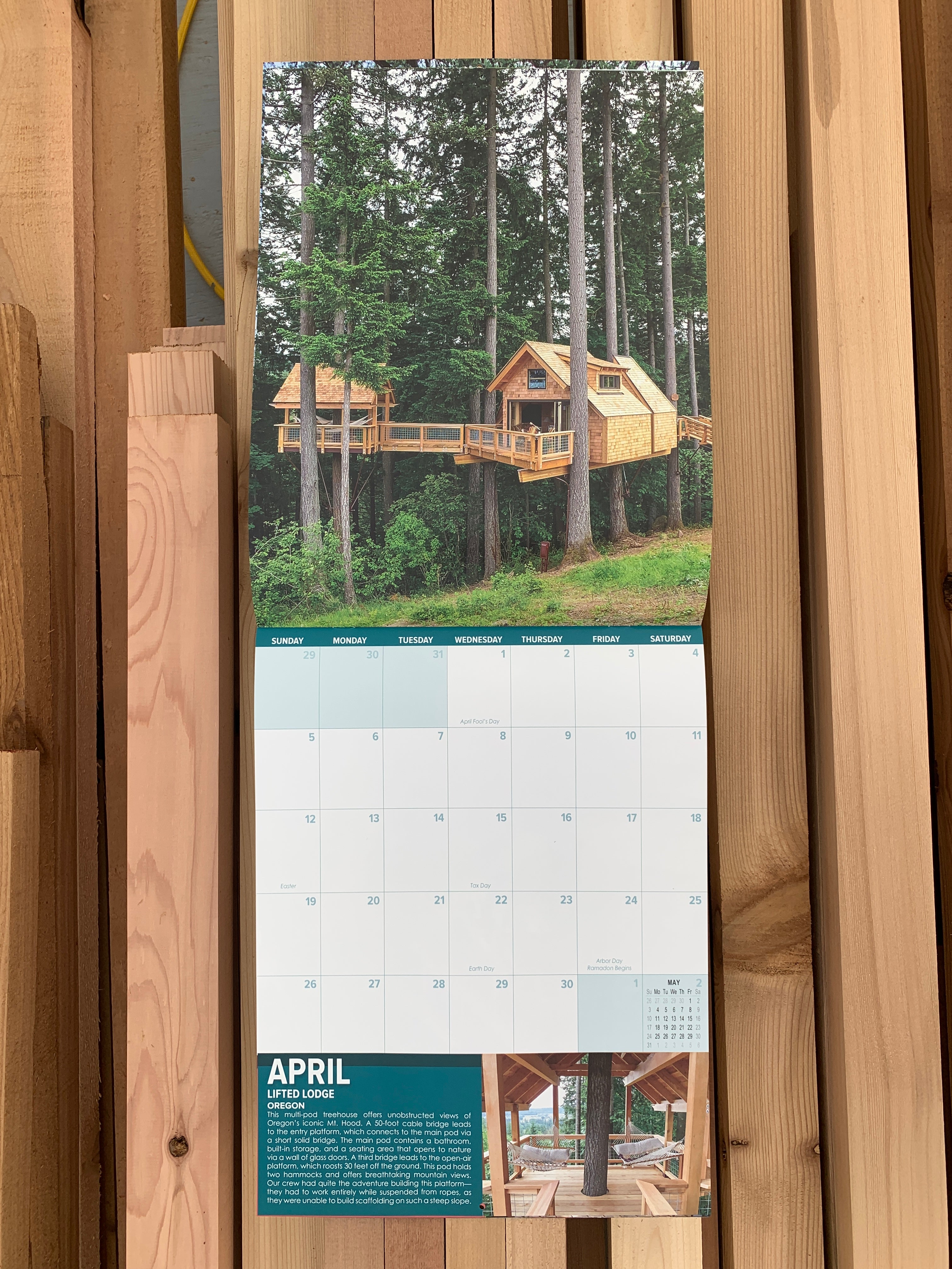 Pete Nelson's 2020 Treehouse Calendar