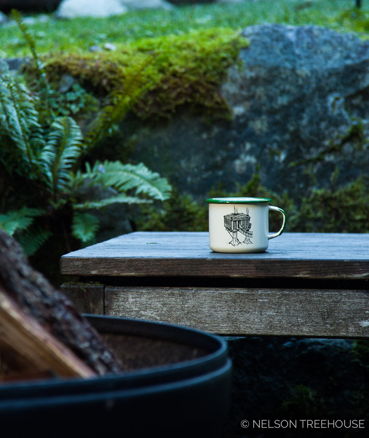 Enamel Mug - Temple of the Blue Moon