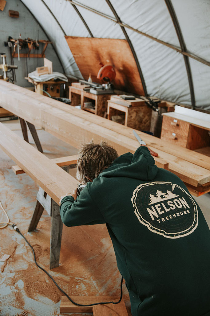 Woodgrain Sweatshirt - Forest Green