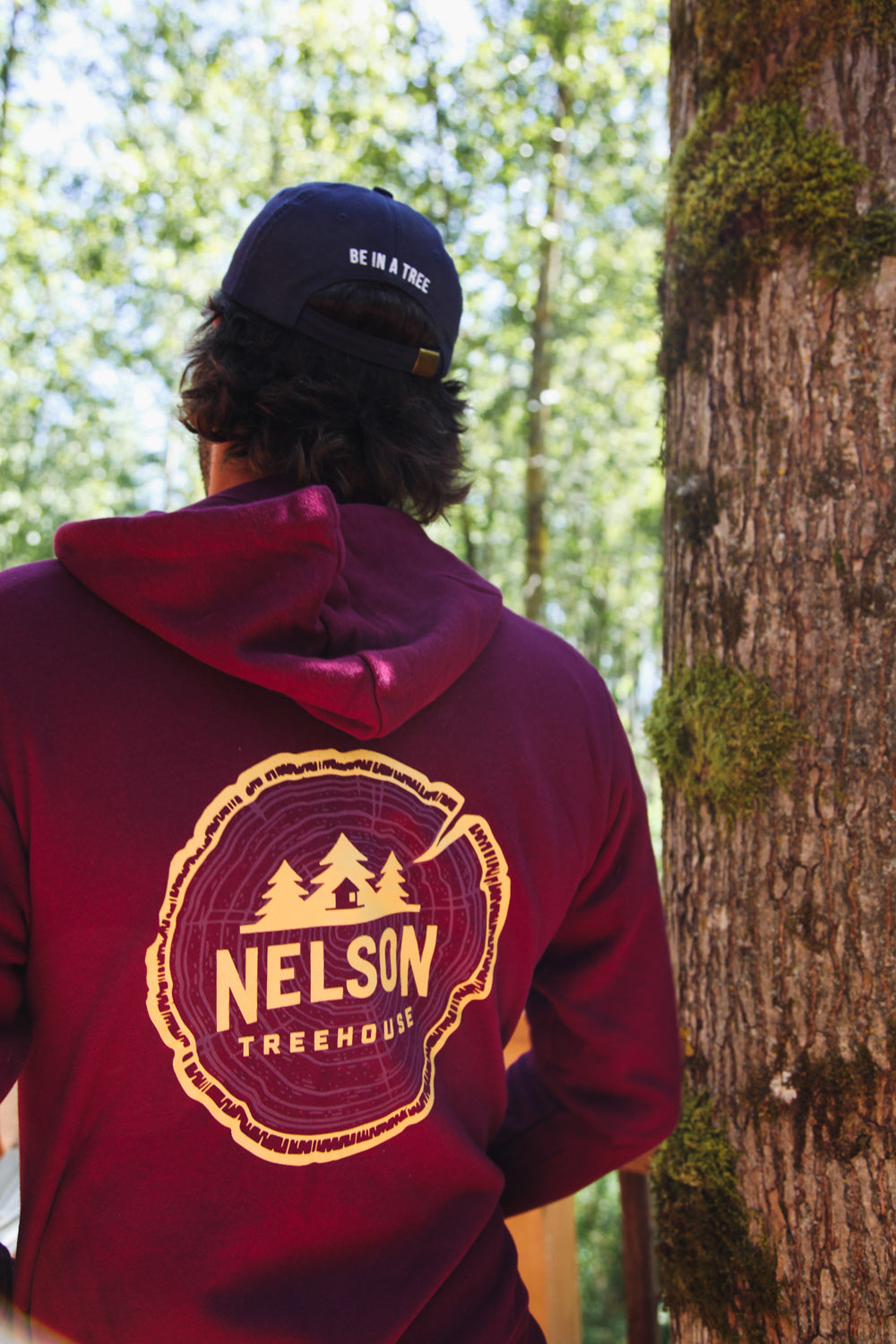 Woodgrain Sweatshirt - Maroon